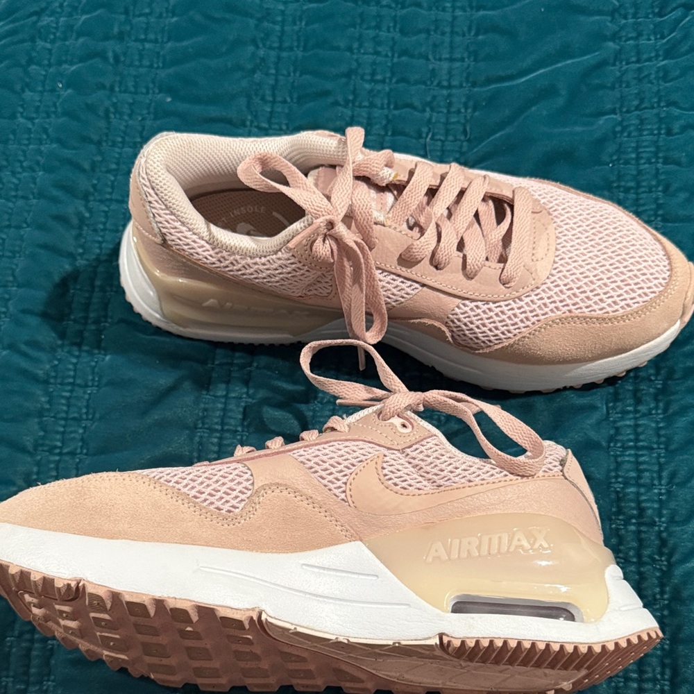 Nike Air Max Pink White Sneakers Size 8 Women’s - Picture 4 of 6